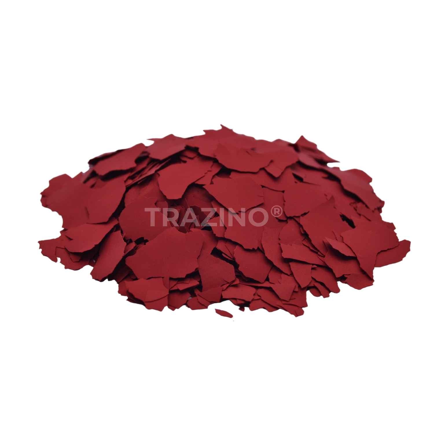 Trazino® Farbchips in Rubinrot zum Einstreuen für Beschichtungen Trazino® Farbchips in Rubinrot zum Einstreuen für Beschichtungen
